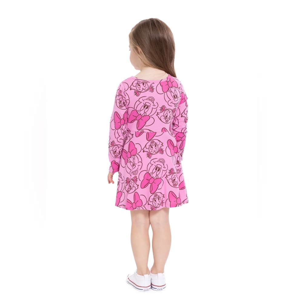 Minnie Mouse Toddler Long Sleeve Dress NWT 18M & 3T - Picture 7 of 7